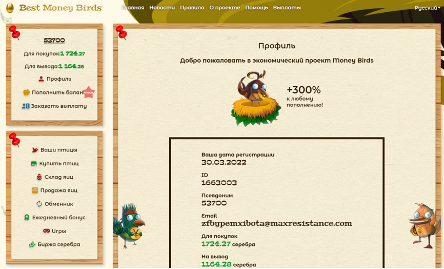 Обзор игры Best Money Birds - от регистрации к заработку