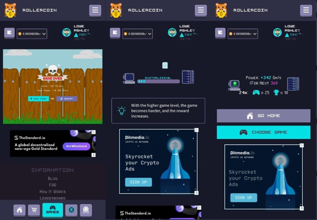 RollerCoin - майнинг игра с выводом в криптовалюте